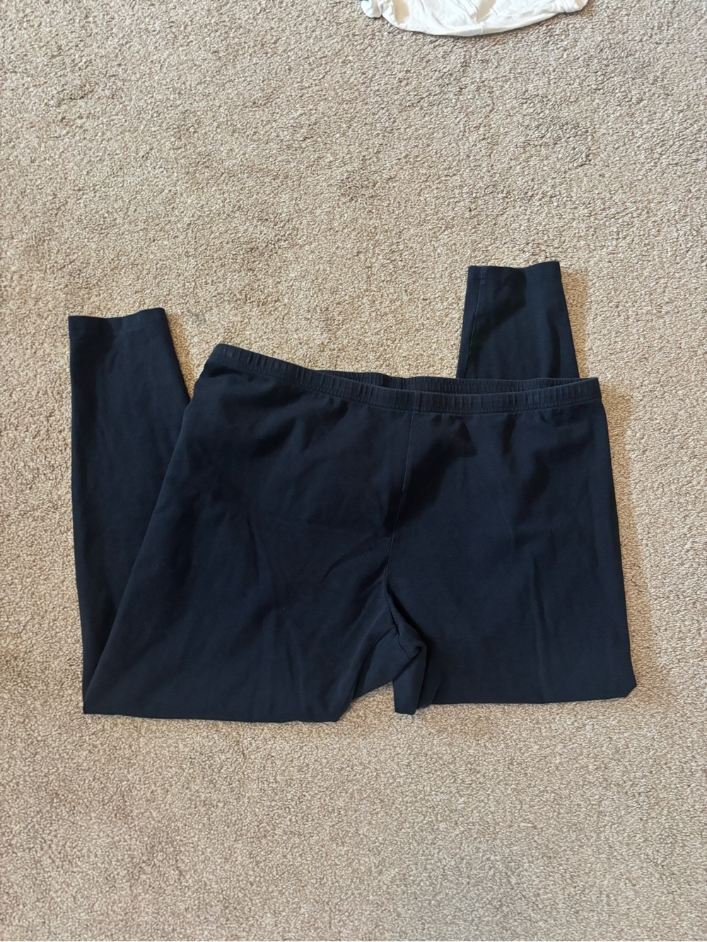 J. Jill Navy Blue Comfortable Pima Cotton Ankle Leggings Stretch Casual Pants - Picture 7 of 7